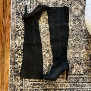 Black Aldo Over-the-Knee Boots